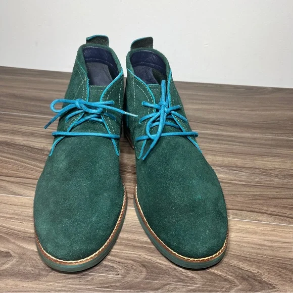 Cole Haan Air Charles Chukka C11162 Bottle Green Suede US 9 W